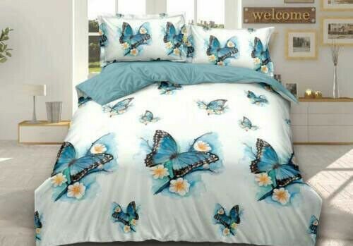 3D Effect Duvet Cover Set Complete Bedding Set Fitted Sheets and Pillowcases3D/Sngl/326