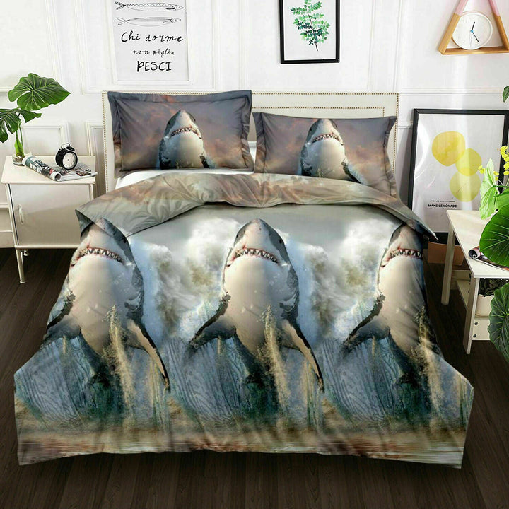 3D Effect Duvet Cover Set Complete Bedding Set Fitted Sheets and Pillowcases3D/Sngl/318