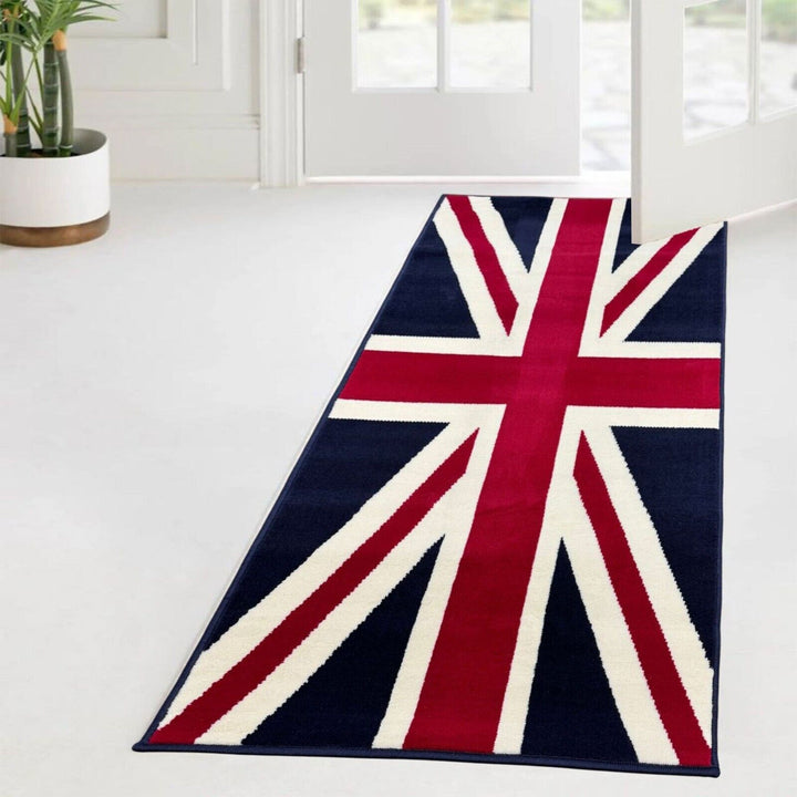 Union Jack Rug British Flag Themed Soft Durable Non Slip Rug Carpets for Bedroom