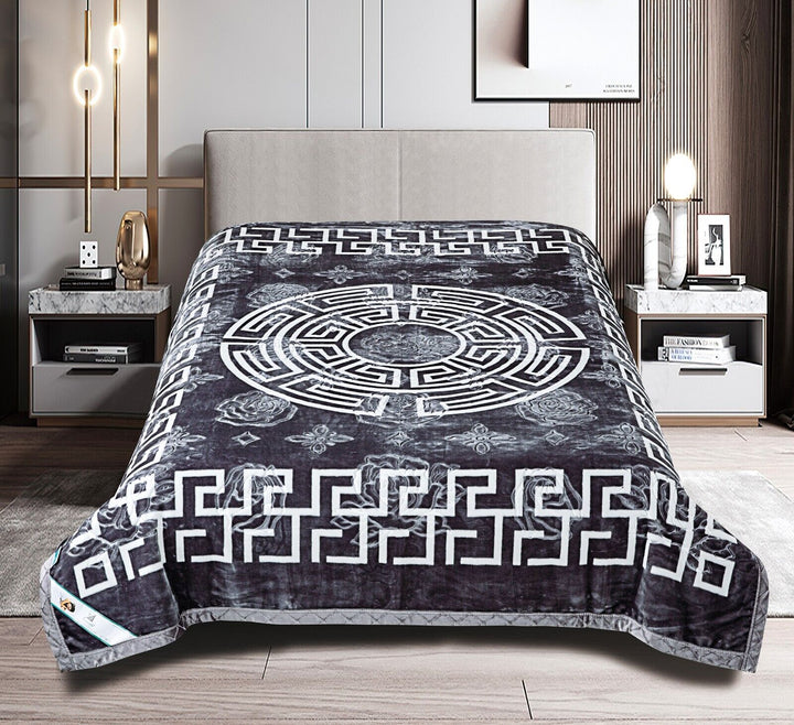 Blanket Greek 2 Ply Winter Throw Soft Warm Heavy Body Cover King 240x200