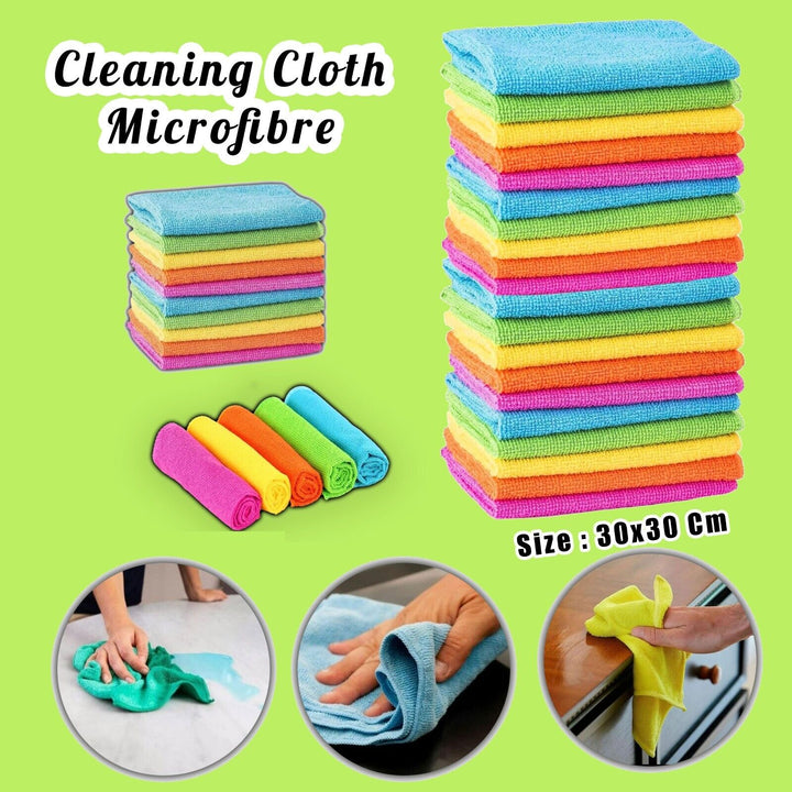 Cleaning Cloths for Car Kitchen Windows  Microfiber Polish Towels Dusters 30x30