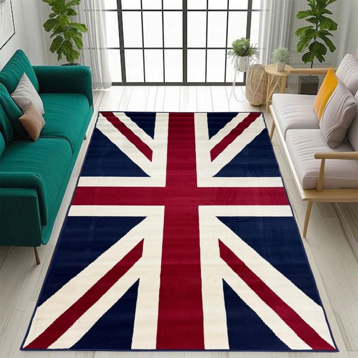 Union Jack Rug British Flag Themed Soft Durable Non Slip Rug Carpets for Bedroom