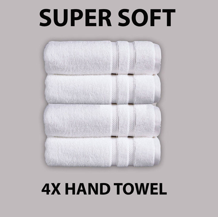 White 500gsm Towel Hotel Quality Bath Hand Towels 700gsm Bath Mats Washable