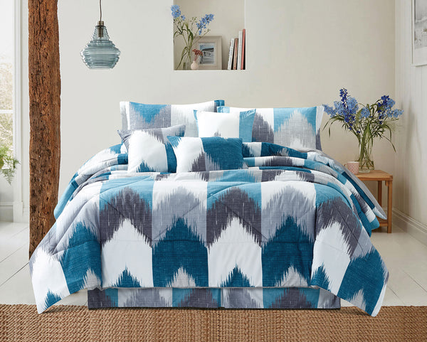 Blue White Bedspreads