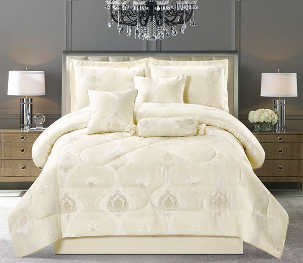 Beige 7 Pcs Comforter