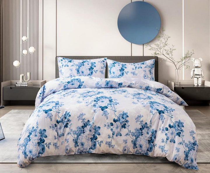 Blue floral complete Bedding Set